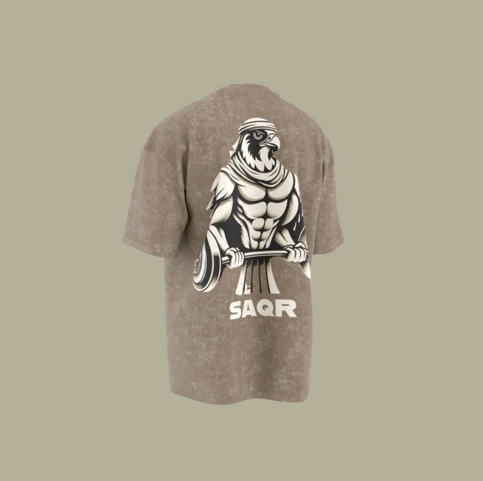 Washed T-Shirt with Art