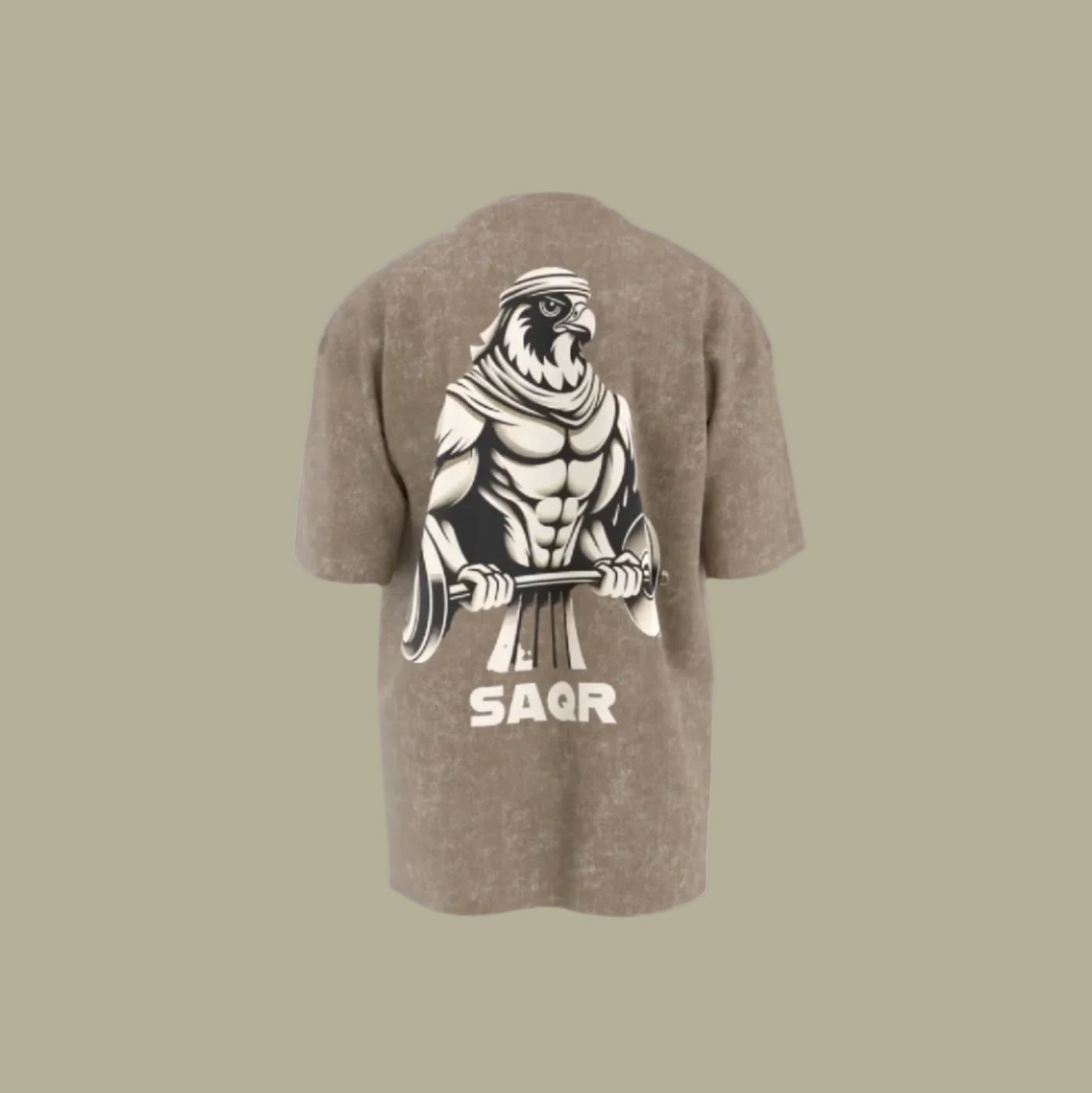Washed T-Shirt with Art