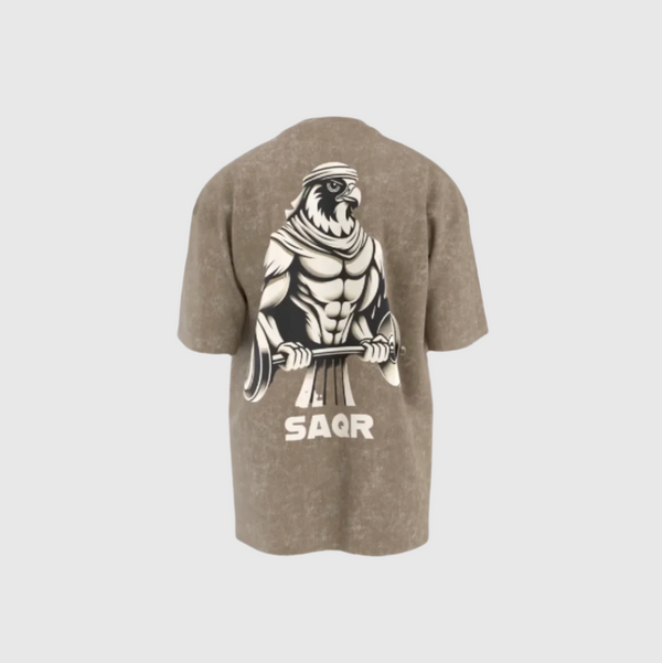 Washed T-Shirt with Art