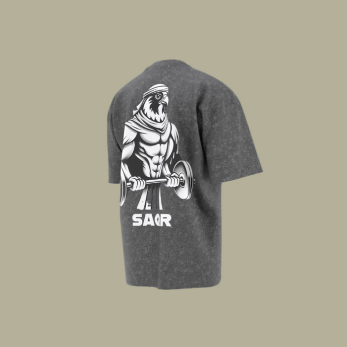 Washed T-Shirt with Art